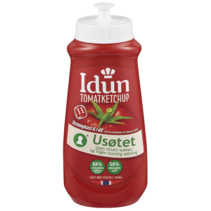 Idun Tomatketchup Usøtet 510g